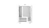 DeepCool CH160 Mini-ITX Boîtier PC, Blanc