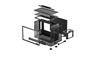 DeepCool CH160 PLUS PC Case, Black
