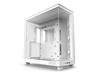 NZXT H6 FLOW Compact Dual-Chamber Mid-Tower Airflow Case, White