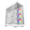 DeepCool CH780 ATX Panoramic Case, White(Open Box)