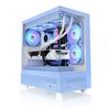 THERMALTAKE View 270 TG ARGB avec boîtier d'ordinateur avec 3 ventilateurs ARGB Lite de 120 mm, bleu hortensia