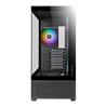 AZZA TIARA 501B Boîtier d'ordinateur de jeu ATX noir de taille moyenne