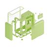 HYTE X50 X50 Mid Tower lait de matcha