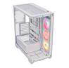 CORSAIR 3500X LX-R RGB Mid-Tower PC Case, White