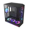 NZXT H9 Flow RGB+ Dual-Chamber ATX Mid Tower Chassis - All Black