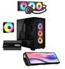 CORSAIR 3500X RS-R ARGB (1 Extra RS120 ARGB), RM850x PSU,NAUTILUS 360 ARGB AIO + XENEON EDGE 14.5" LCD Touchscreen LCD Screen