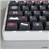 HYTE Sakura Miko Keycap Set and Desk Pad Bundle Black