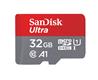 Carte SanDisk Ultra microSD 32 Go 120 Mo/s C10 UHS U1 A1 + adaptateur argenté