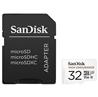 Carte microSD SanDisk High Endurance de 32 Go, 100/40 Mo/s, U3 V30 C10, blanche