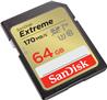 SanDisk Extreme SD 64 Go 170/80 Mo/s RW C10 UHS U3 V30 Or