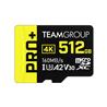 TEAMGROUP PRO+ 512 Go microSDXC UHS-I U3 A2 V30
