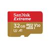 SanDisk (Extreme) - Carte microSDHC de 32 Go + adaptateur