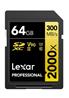 LEXAR Professional 2000x 64GB SDXC UHS-II U3 V90 C10 - SD Card