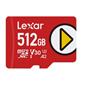 Lexar PLAY 512 Go microSDXC UHS-I U3 A2 V30