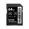 Lexar Professional SILVER PLUS 64GB SDXC UHS-I U3 V30 C10