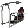 GTR Simulator GTA-Pro Model - Silver Frame, Black/Red Seat