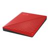 WD (My Passport) - Disque dur portatif 2 To rouge