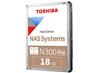 Disque dur interne Toshiba N300 Pro NAS 18 To 7 200 tr/min SATA 3.0