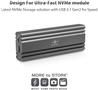 Vantec (NST-206C3-SG) M.2 Nvme SSD to USB 3.1 Gen 2 Type C Enclosure with C to C Cable, Space Gray Color, ID6