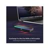 Vantec NexStar SX, USB 3.2 Gen2x1 Type C M.2 NVMe/SATA RGB Enclosure
