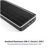 Vantec M.2 NVMe SSD To USB 3.1 Gen 2x1 Type C Syncable RGB Enclosure(Open Box)