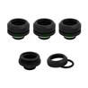 CORSAIR Fitting (hard tube),XF Hardline 4-pack (14mm OD compression; black)