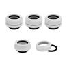 Raccord CORSAIR (tube dur), XF Hardline, pack de 4 (compression OD 14 mm ; blanc brillant)