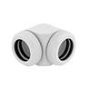 CORSAIR Fitting (tube dur), XF Hardline 2-pack (90 Angled 14mm OD compression; blanc brillant)