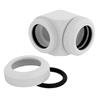 CORSAIR Fitting (tube dur), XF Hardline 2-pack (90 Angled 14mm OD compression; blanc brillant)