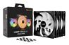 be quiet! Light Wings LX 140mm PWM ARGB Case Fan, Black, 3 Pack(Open Box)