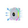 LIAN LI UNI FAN SL WIRELESS RGB LCD Reverse White Color 3x 12cm Fan Pack avec contrôleur (lame inversée)