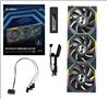 LIAN LI UNI FAN SL WIRELESS LCD RGB Black 3x 12cm Fan Pack with Controller(Open Box)