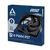 Arctic P14 PWM PST 140mm Ventilateur PWM avec répartiteur de câble
