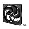 Arctic P14 PWM PST 140mm Ventilateur PWM avec répartiteur de câble, 5 pièces