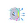 LIAN LI UNI FAN SL WIRELESS RGB LCD White Color Single Pack 12cm Fan Pack without Controller