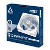 Arctic P12 PWM PST (Blanc) 120 mm Ventilateur de boîtier à pression optimisée | Vitesse contrôlée PWM avec PST