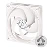 Arctic P12 PWM PST (Blanc) 120 mm Ventilateur de boîtier à pression optimisée | Vitesse contrôlée PWM avec PST