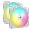 CORSAIR RS140 ARGB 140mm PWM Fans Dual Pack – White(Open Box)