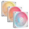 CORSAIR LX-R RGB Series, iCUE LINK LX120-R RGB White, 120mm RGB Fan, Triple Fan Kit