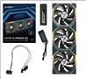 Lian Li UNI FAN SL 120 Ventilateur RVB sans fil 120 mm, paquet de 3 avec contrôleur de ventilateur, noir