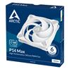 Arctic P14 MAX 140mm PWM Fan, White, 1 Pieces