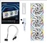 LIAN LI UNI FAN SL WIRELESS RGB LCD Blanc 3x 12cm Pack Ventilateur avec Contrôleur