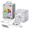 ASUS TUF GAMING TF120 ARGB White 3IN1 120mm Case Fan 3-Pack White