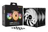 be quiet! Light Wings LX 140mm PWM High-speed ARGB Case Fan, Black, 3