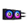 GIGABYTE AORUS WATERFORCE X 240, refroidisseur liquide tout-en-un avec écran LCD circulaire, RGB Fusion 2.0, ventilateurs AR...