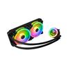 GAMDIAS CHIONE M2-240R, AIO CPU Liquid Cooler 240mm Radiator, 2 x 120 mm Fans, RGB MB Sync 5v 3pin,  AEOLUS Box RGB Fan Hub ...