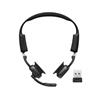 SHOKZ OpenMeet UC USB-A NC Bluetooth Stereo Headset with Mic, Black