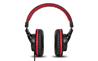 NUMARK HF175 Closed-Back Monitoring Headphone, Black/Red