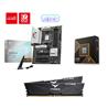 AMD Ryzen 7 9700X CPU + MSI B850 GAMING PLUS WIFI Motherboard + T-Force 32GB D5 6000MHz CL30 RAM