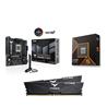 AMD Ryzen 5 9600X CPU + ASUS TUF GAMING B850M-E WIFI Carte Mère + T-Force 32GB D5 6000MHz CL30 RAM